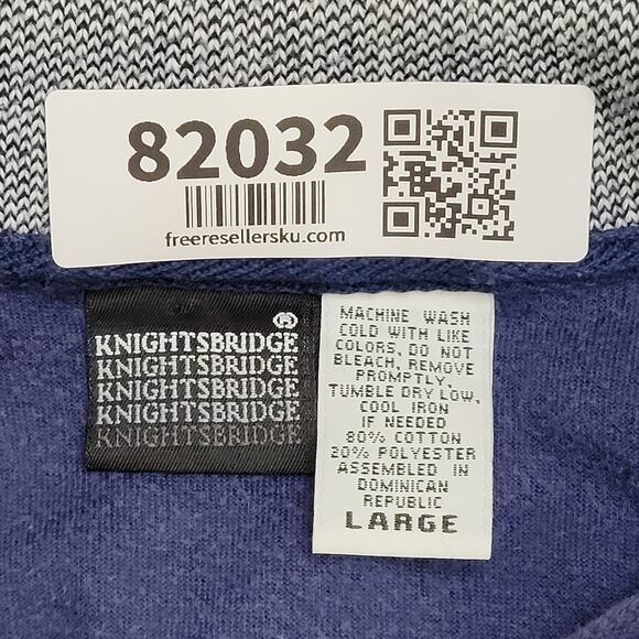 Vintage 90s Velour Collared Sweater Large 25x24 Baggy - Picture 7 of 10